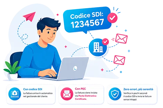 Trova codice destinatario SDI per fatture elettroniche
