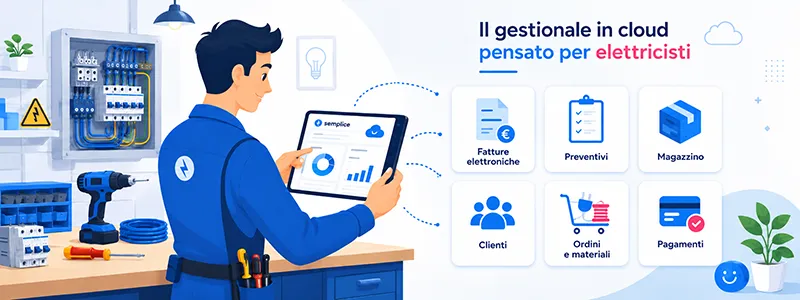 Software gestionale per elettricisti: preventivi, fatture e magazzino in cloud