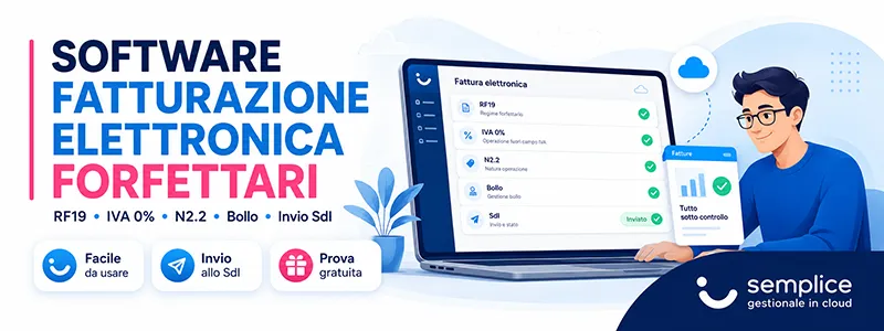 Software fatturazione elettronica forfettari: semplice e completo
