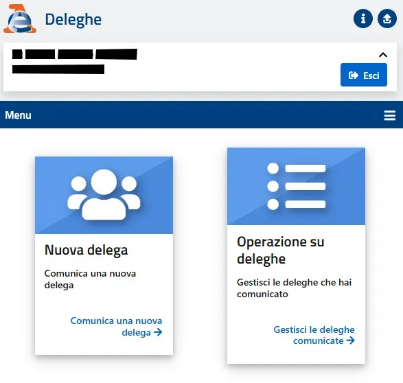 crea delega cassetto fiscale